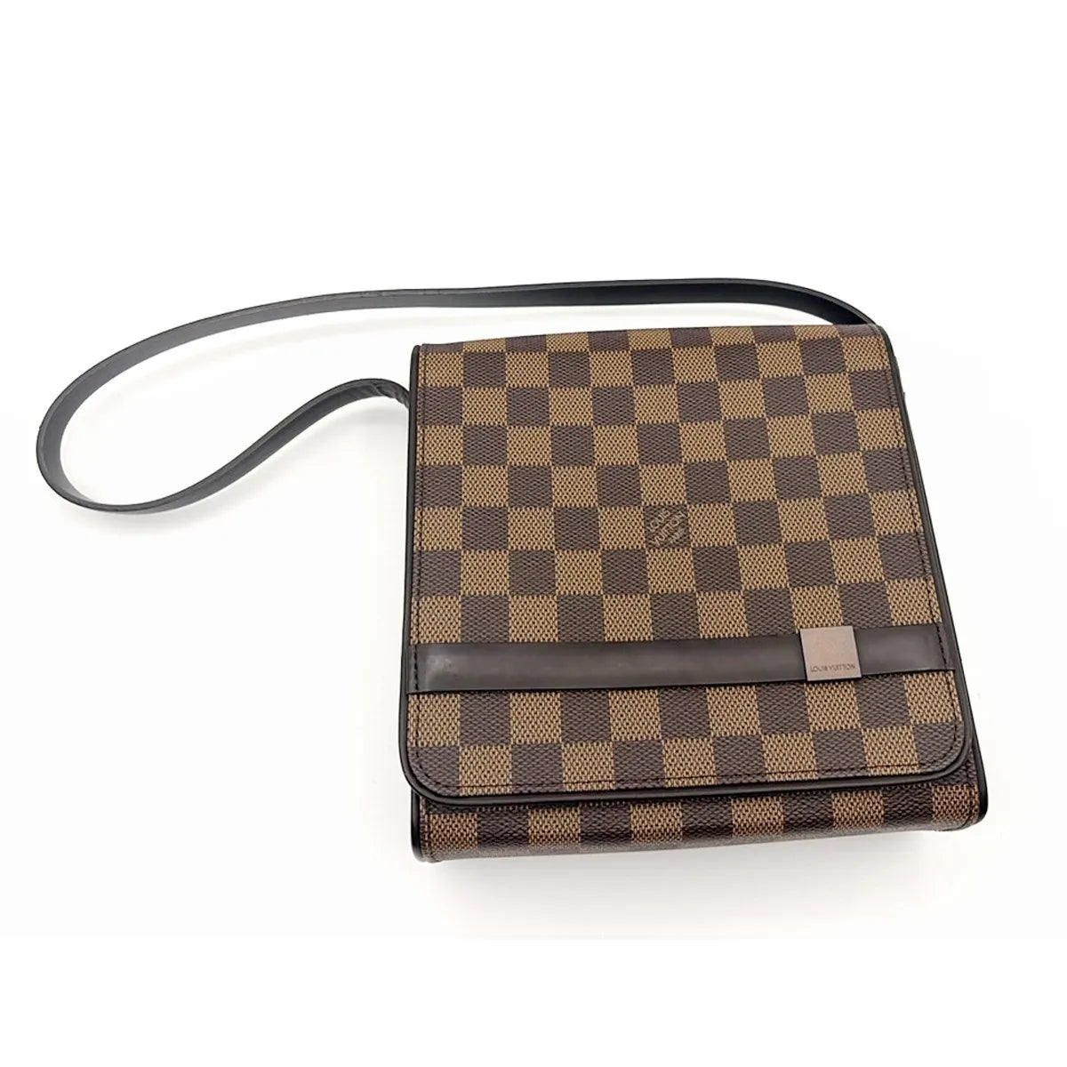 Louis Vuitton Tribeca Carre Damier, Brown, Canvas, Shoulder Bag