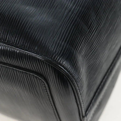 Louis Vuitton Keepall Epi, Black, Leather, Travel Bag