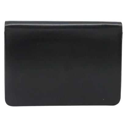 Christian Dior Vintage Clipper closure clutch with logo leather, Black, Leather, Crossbody Bag