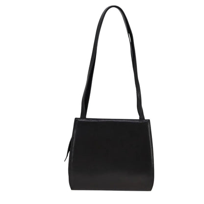 Salvatore Ferragamo Vintage Leather, Black, Leather, Shoulder Bag