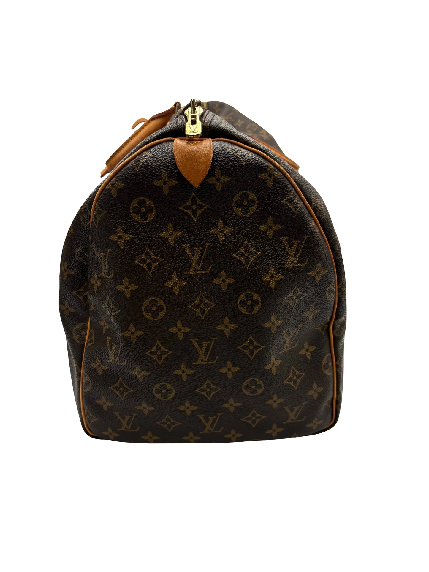 Louis Vuitton Keepall Monogram, Brown, Canvas, Travel Bag