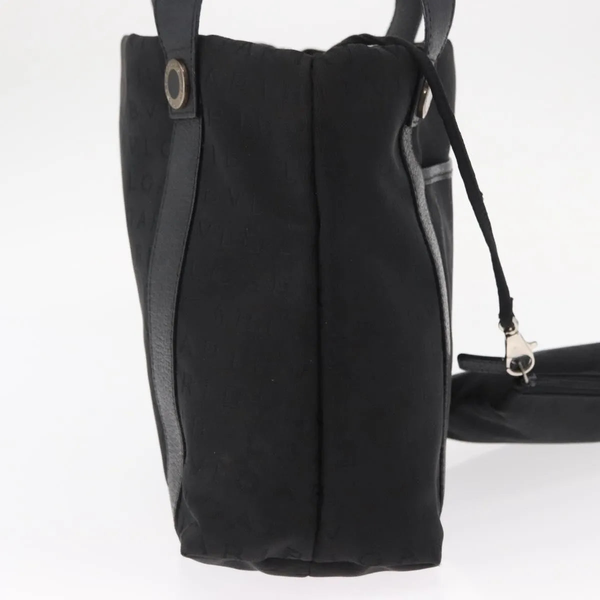Bvlgari Logomania Canvas, Black, Canvas, Tote Bag