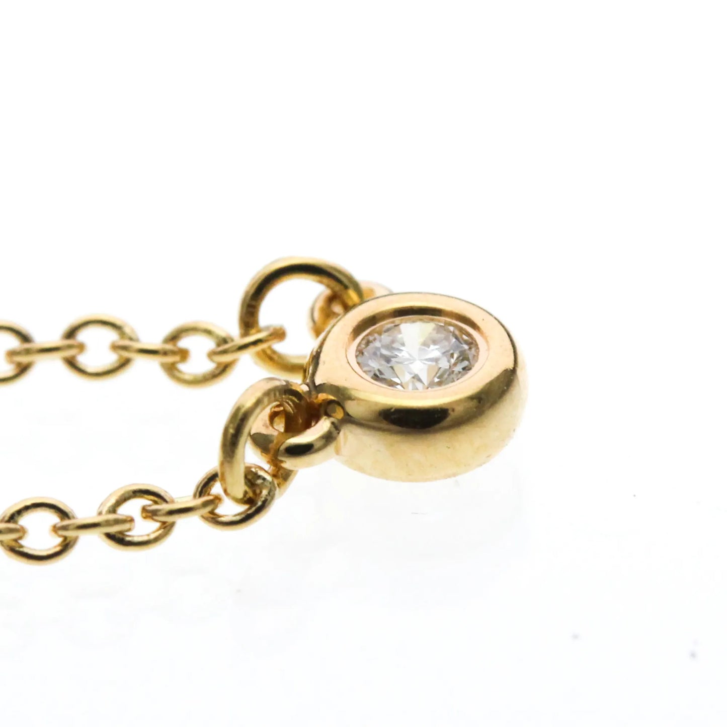 Tiffany & Co. Elsa Peretti Diamonds By The Yard 18K Rose Gold with Diamond, Gold, Pink Gold, Necklace