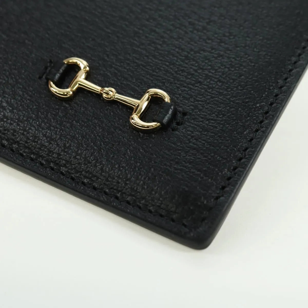Gucci Horsebit 1955 GG Canvas and white leather, Black, Leather, Clutch