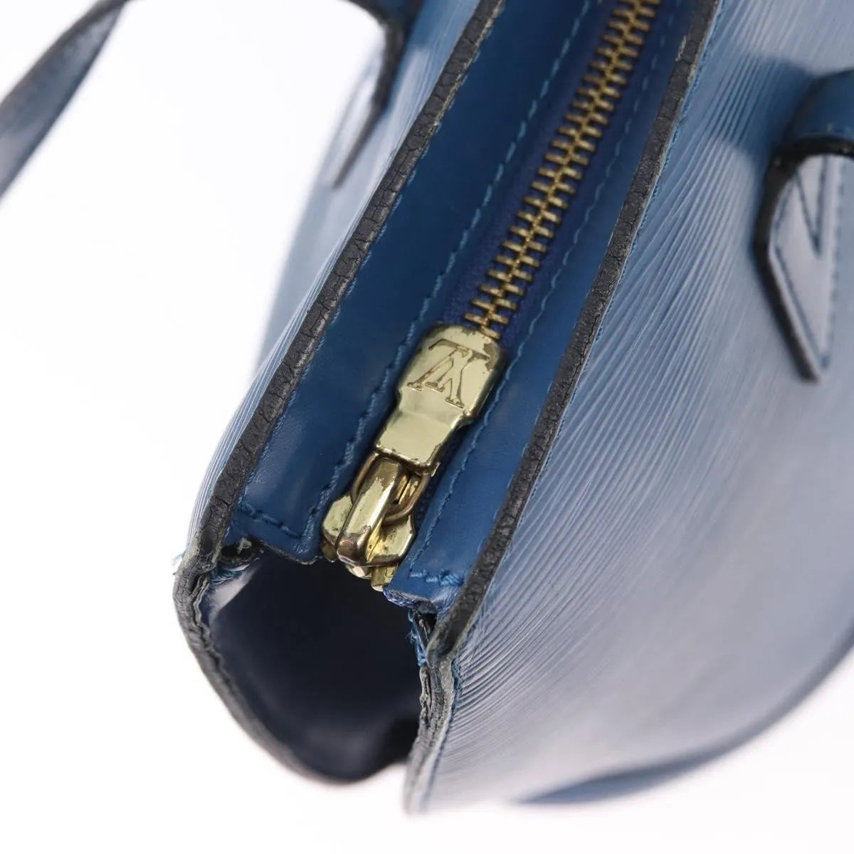 Louis Vuitton Saint Jacques Epi, Blue, Leather, Shoulder Bag