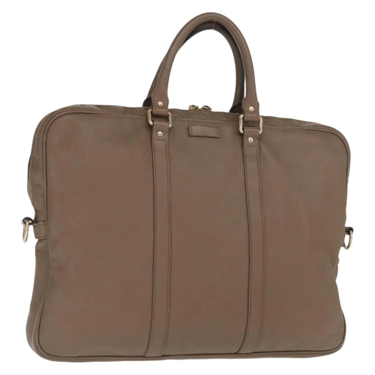 Gucci Convertible Briefcase Leather, Brown, Leather, Briefcase