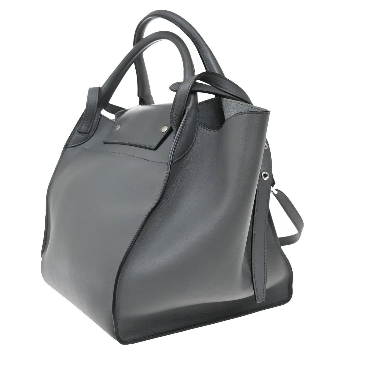 Celine Big Smooth Leather, Gray, Leather, Handbag