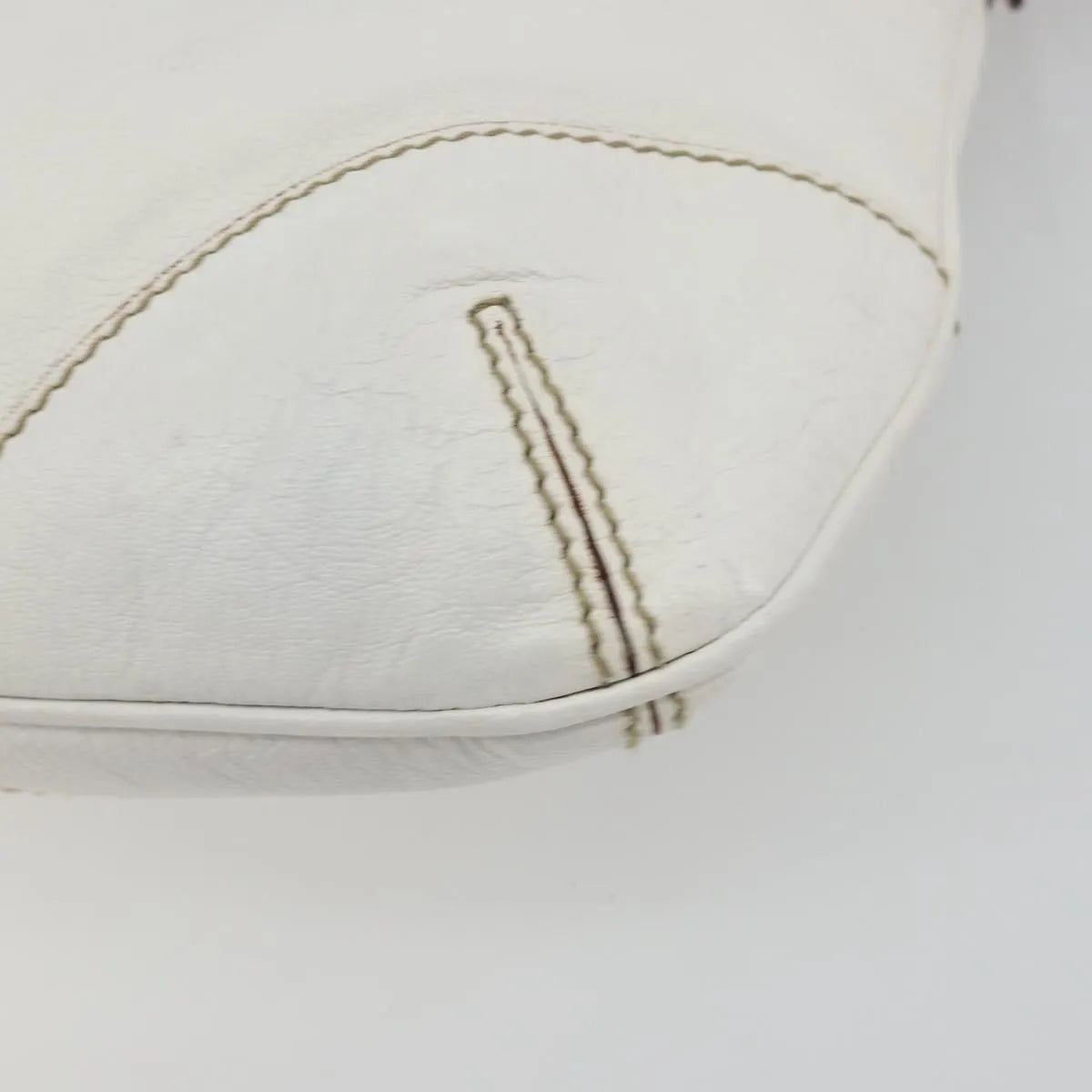 Gucci Sherry Line chain leather, White, Leather, Tote Bag