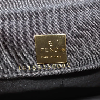 Fendi Mamma Baguette Zucca patent leather, Brown, Canvas, Shoulder Bag