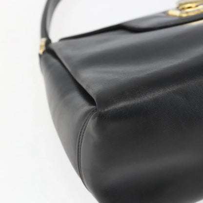 Gucci Vintage Leather, Black, Leather, Handbag