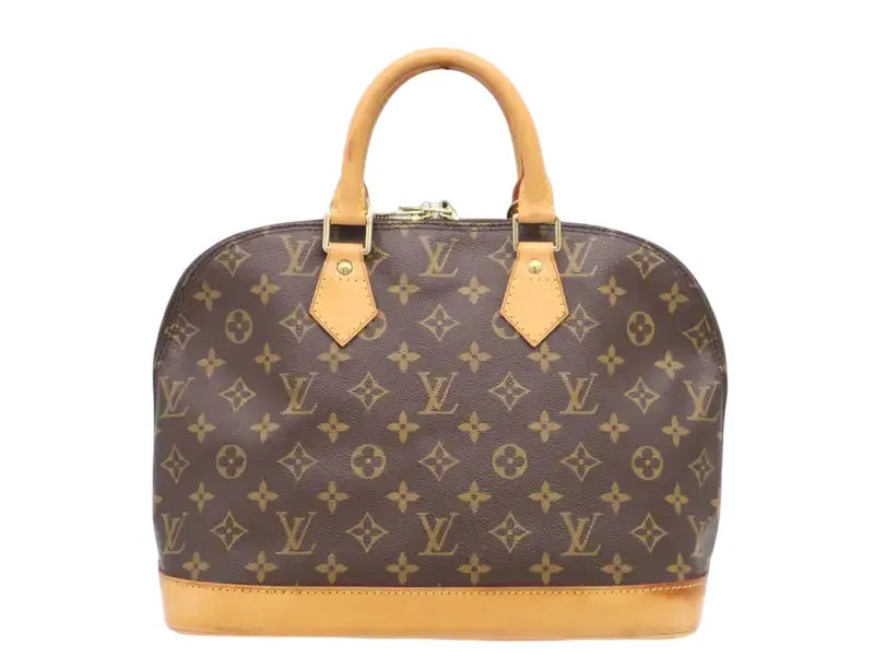 Louis Vuitton Vintage Alma Monogram Canvas, Brown, Canvas, Handbag