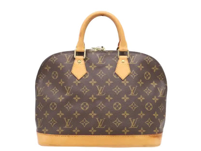Louis Vuitton Vintage Alma Monogram Canvas, Brown, Canvas, Handbag