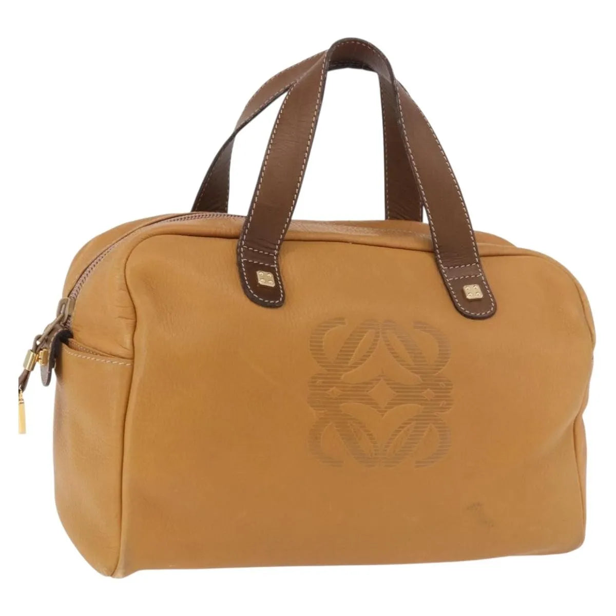 Loewe Anagram Leather, Beige, Leather, Handbag