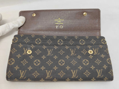 Louis Vuitton Vintage Sarah Monogram Idylle, Brown, Linen, Wallet