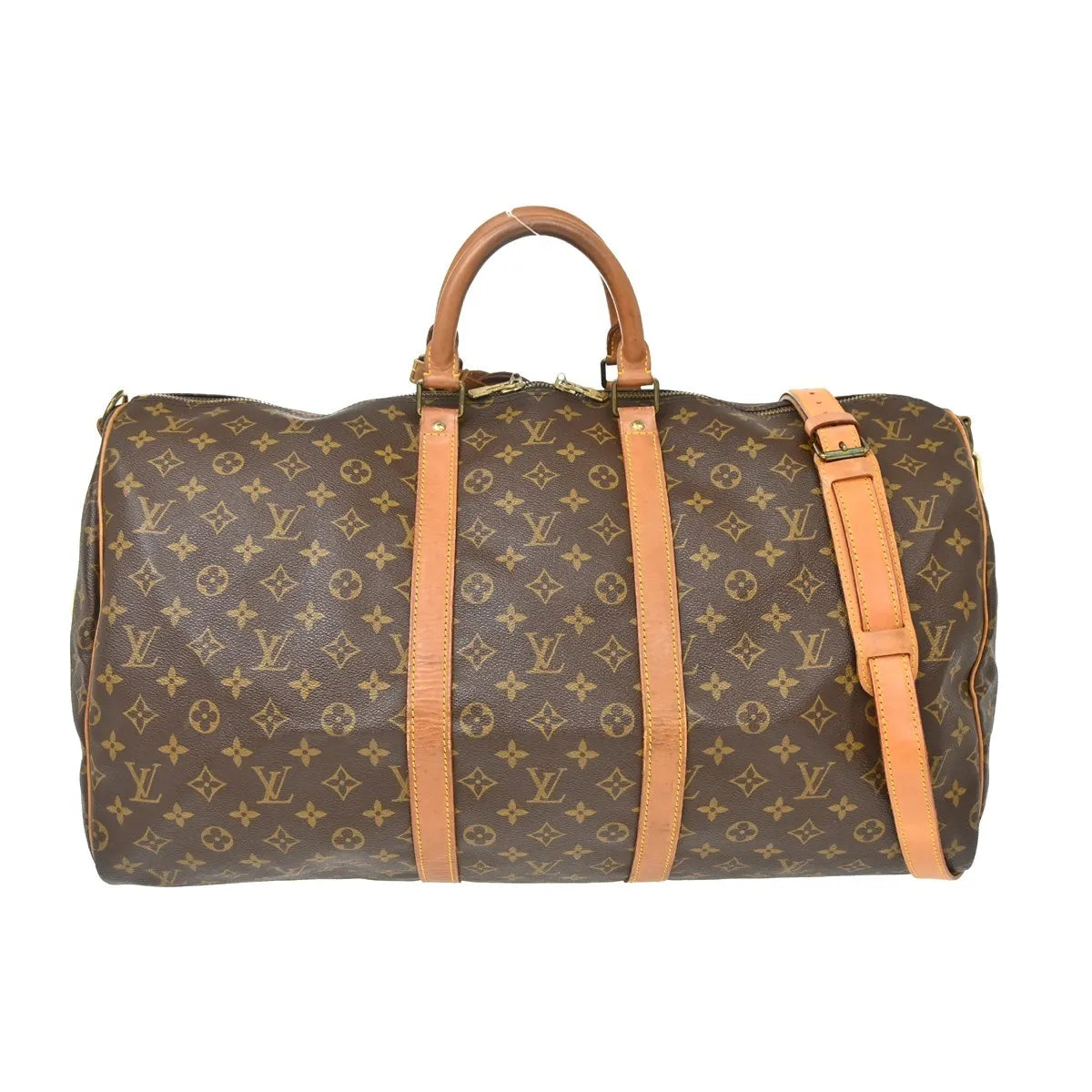 Louis Vuitton Keepall Bandouliere Monogram Canvas, Brown, Canvas, Travel Bag