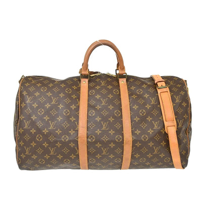 Louis Vuitton Keepall Bandouliere Monogram Canvas, Brown, Canvas, Travel Bag