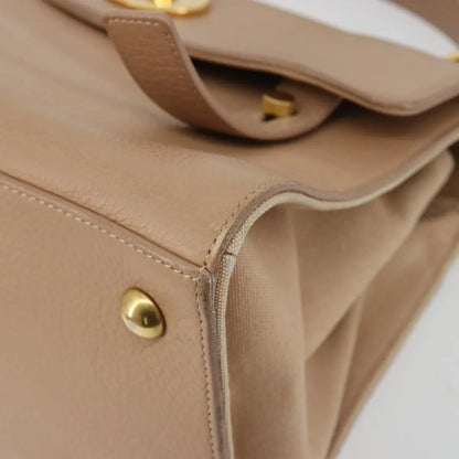Saint Laurent Muse Two Leather, Beige, Leather, Handbag