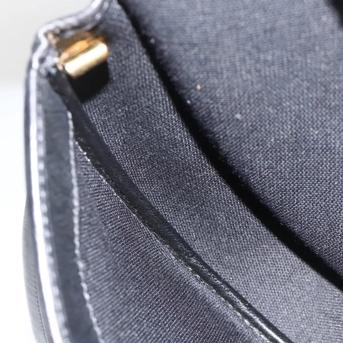 Christian Dior Vintage Honeycomb Flap Coated Canvas, Black, Canvas, Shoulder Bag