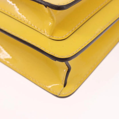 Louis Vuitton Monceau Vernis, Yellow, Patent Leather, Handbag
