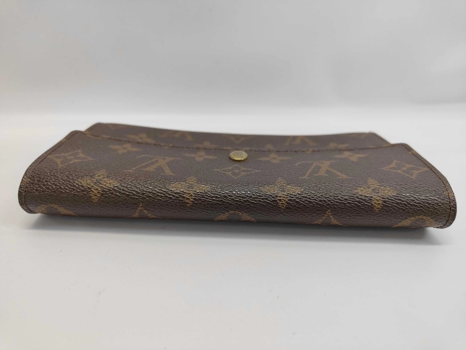 Louis Vuitton Emilie Monogram Canvas, Brown, Calfskin, Wallet