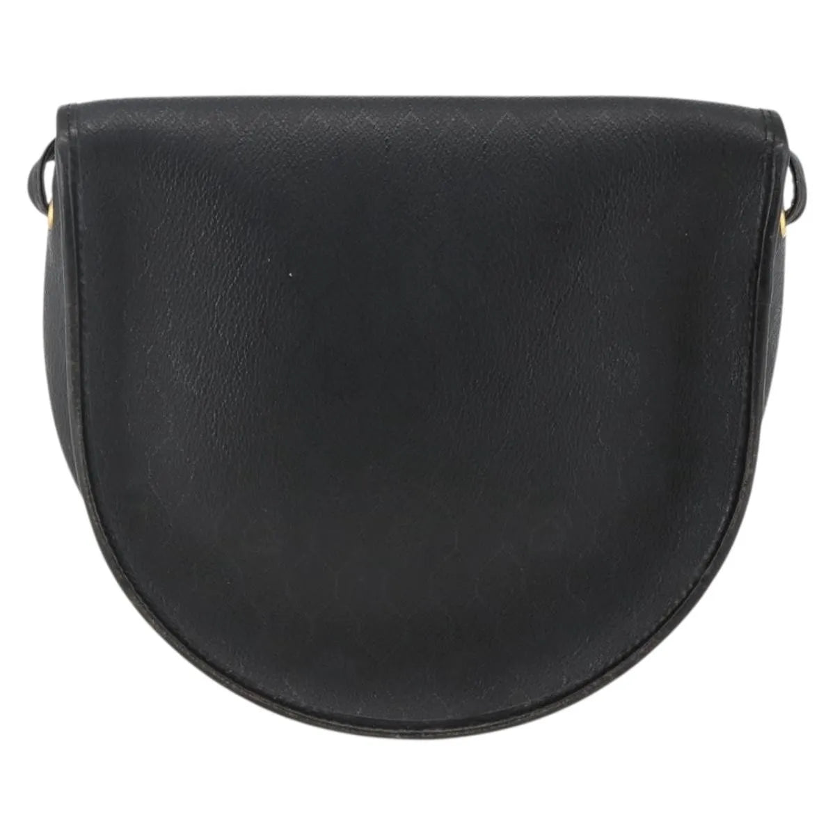 Christian Dior Vintage Honeycomb Flap Coated Canvas, Black, Canvas, Shoulder Bag