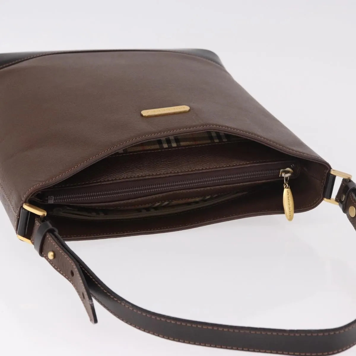 Burberry Vintage Leather, Brown, Leather, Shoulder Bag