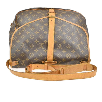 Louis Vuitton Saumur Monogram, Brown, Leather, Shoulder Bag