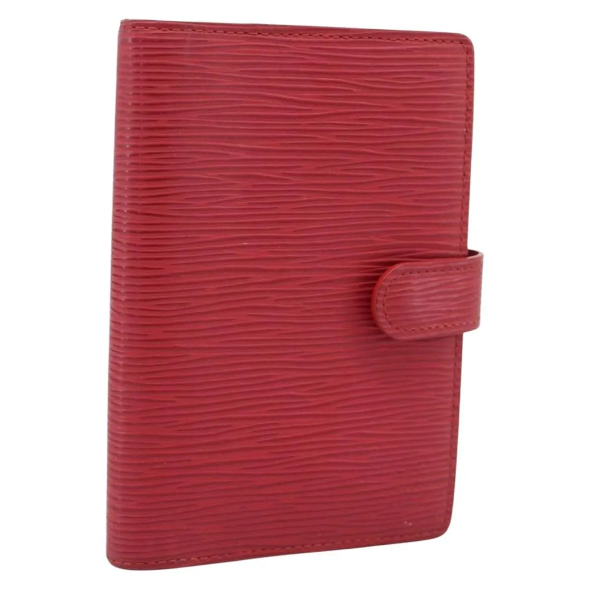 Louis Vuitton Agenda Cover Damier, Red, Leather, Clutch