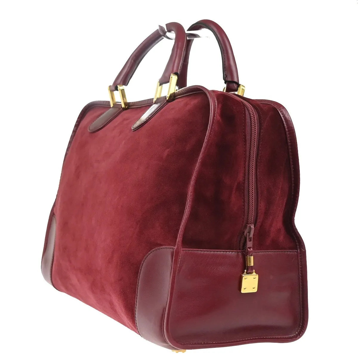 Loewe Amazona Suede, Red, Suede, Handbag