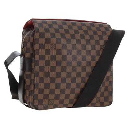Louis Vuitton Naviglio Damier, Brown, Canvas, Shoulder Bag