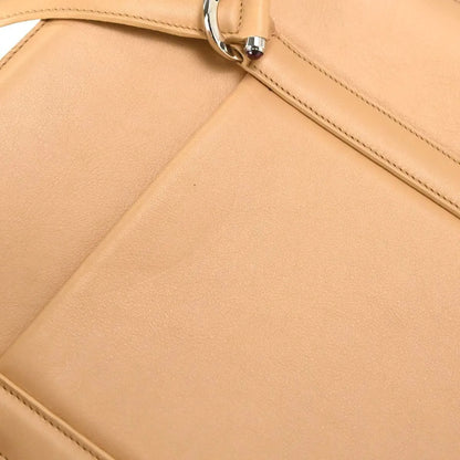 Cartier Cabochon Leather, Beige, Leather, Handbag