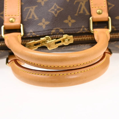 Louis Vuitton Keepall Monogram, Brown, Canvas, Travel Bag