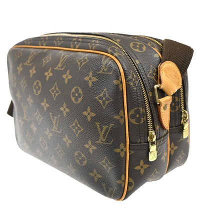 Louis Vuitton Reporter Monogram Canvas, Brown, Canvas, Shoulder Bag