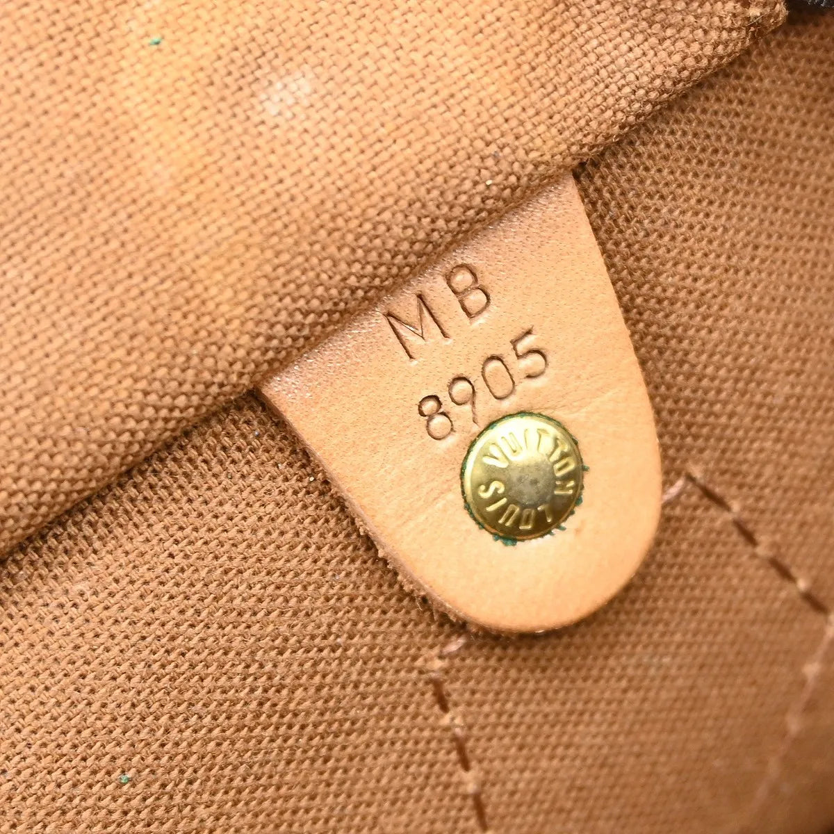 Louis Vuitton Speedy Monogram, Brown, Canvas, Handbag