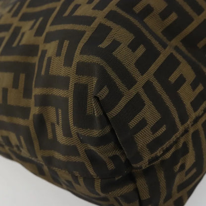 Fendi Zucca Tote Canvas, Black, Canvas, Handbag