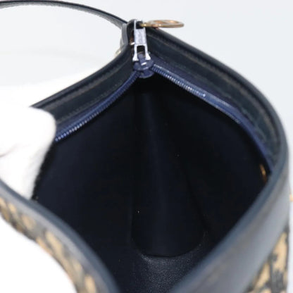 Christian Dior Vintage Trotter Canvas, Navy, Canvas, Shoulder Bag