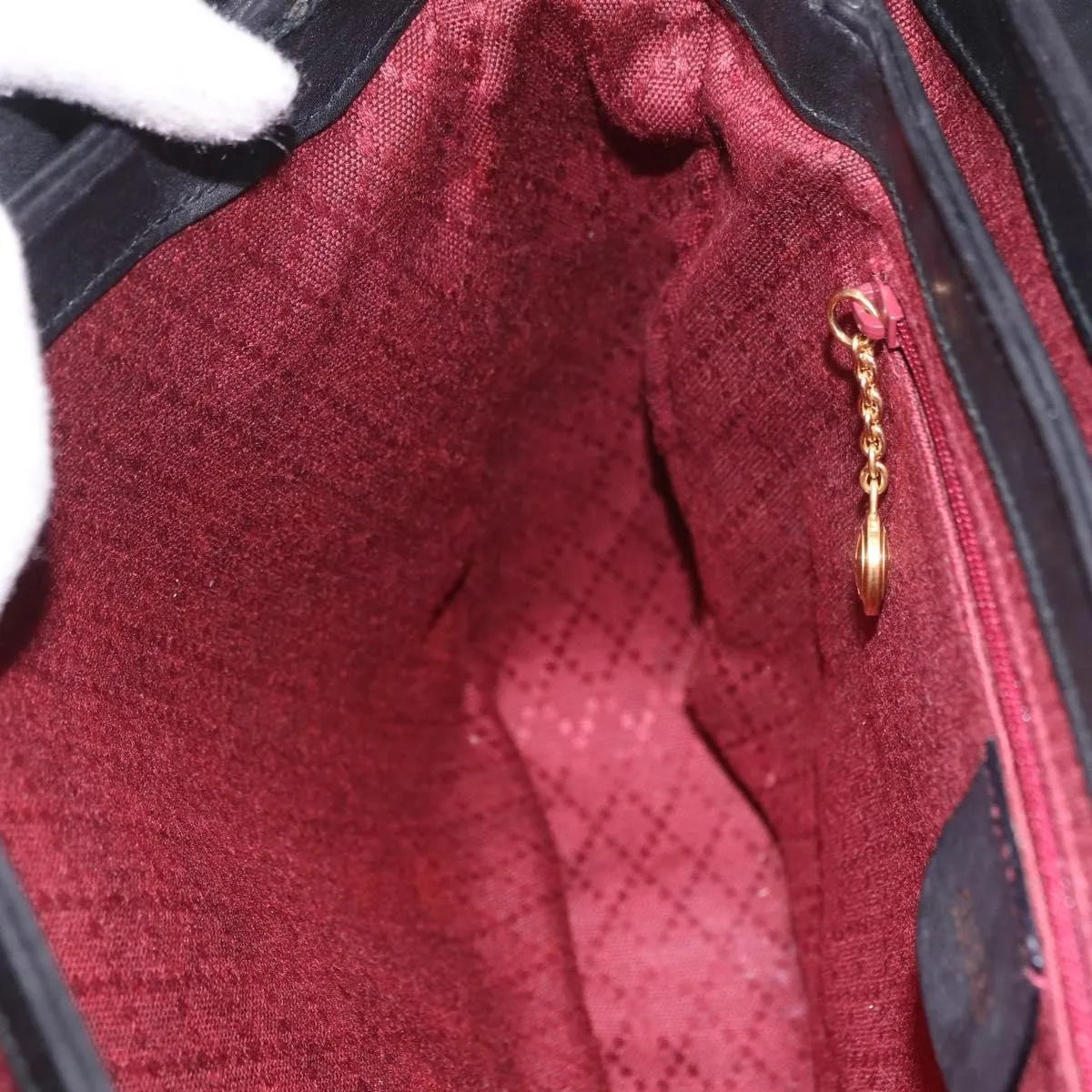 Gucci Vintage Leather, Black, Leather, Shoulder Bag