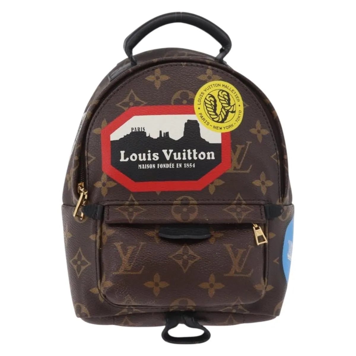 Louis Vuitton Palm Springs Limited, Brown, Canvas, Backpack