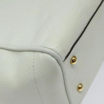 Loewe Heritage Tote Leather, White, Leather, Tote Bag