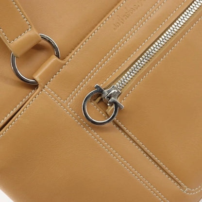 Salvatore Ferragamo Gancini Tote Leather, Beige, Leather, Tote Bag