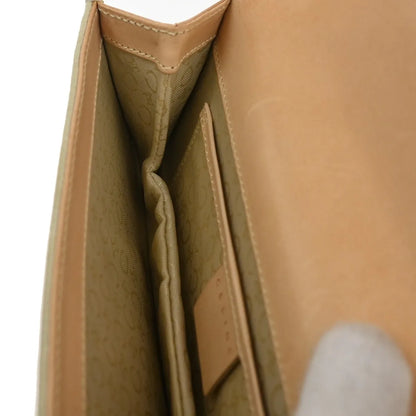 Celine C Macadam Shoulder Suede, Beige, Suede, Clutch