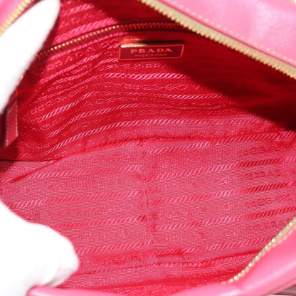 Prada Bauletto Saffiano Leather, Pink, Leather, Handbag