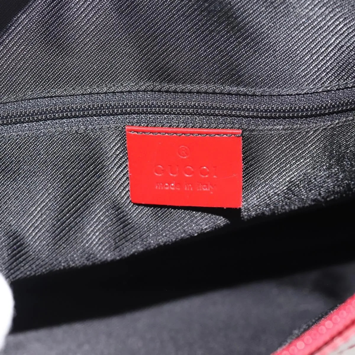 Gucci Structured Top Handle Open Tote GG Canvas, Red, Canvas, Handbag