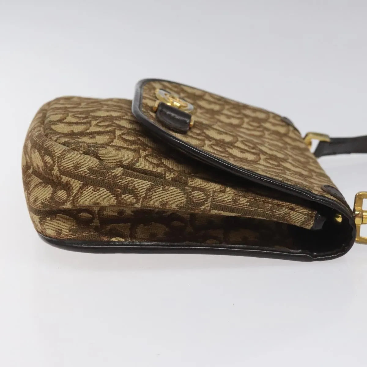 Christian Dior Vintage Trotter Canvas, Brown, Canvas, Shoulder Bag