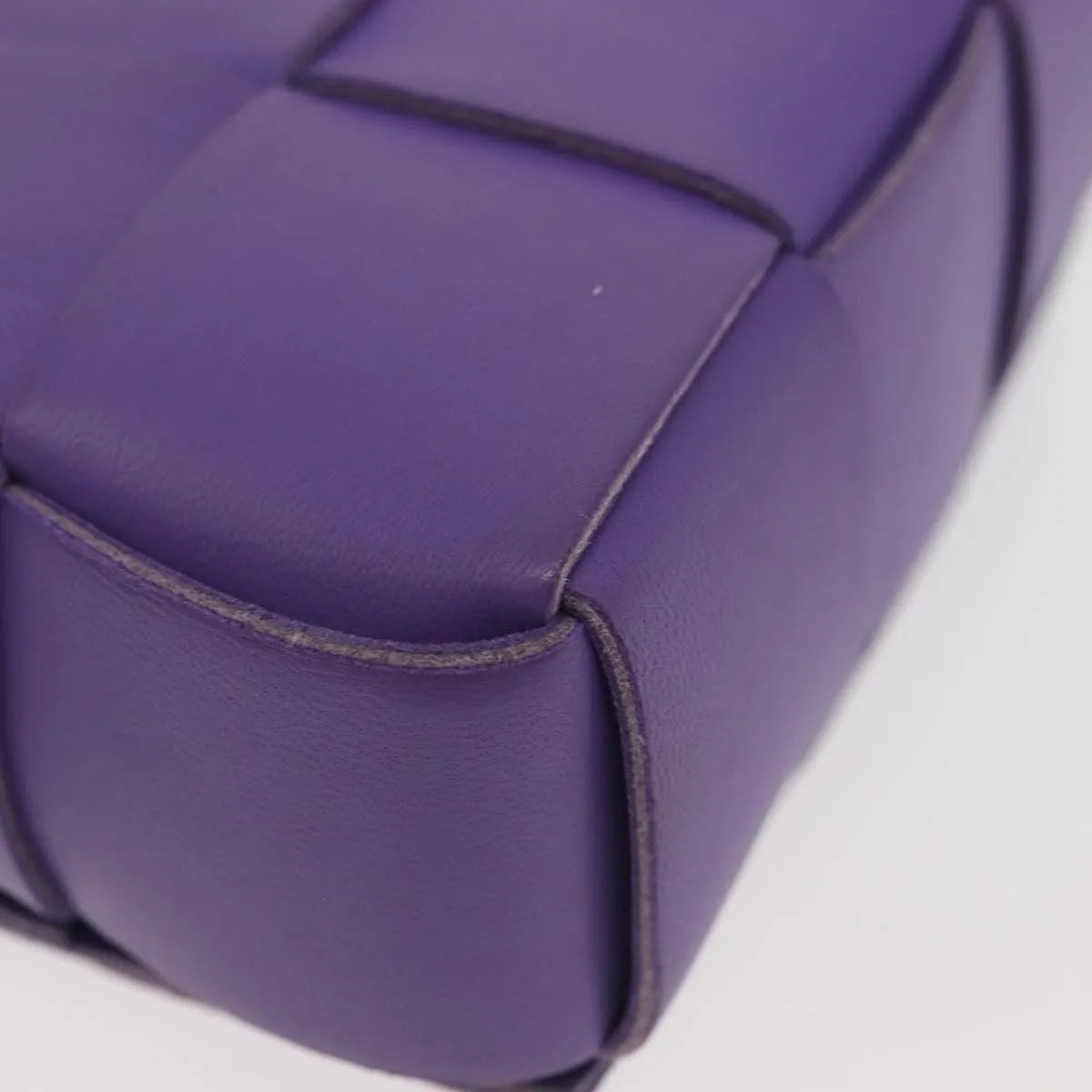 Bottega Veneta Cassette Maxi Intrecciato Leather, Purple, Leather, Clutch