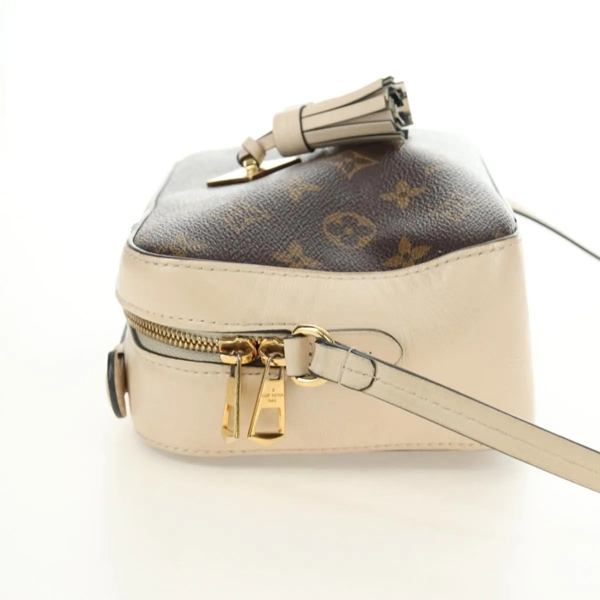 Louis Vuitton Saintonge Monogram Canvas with Leather, Brown, Canvas, Shoulder Bag