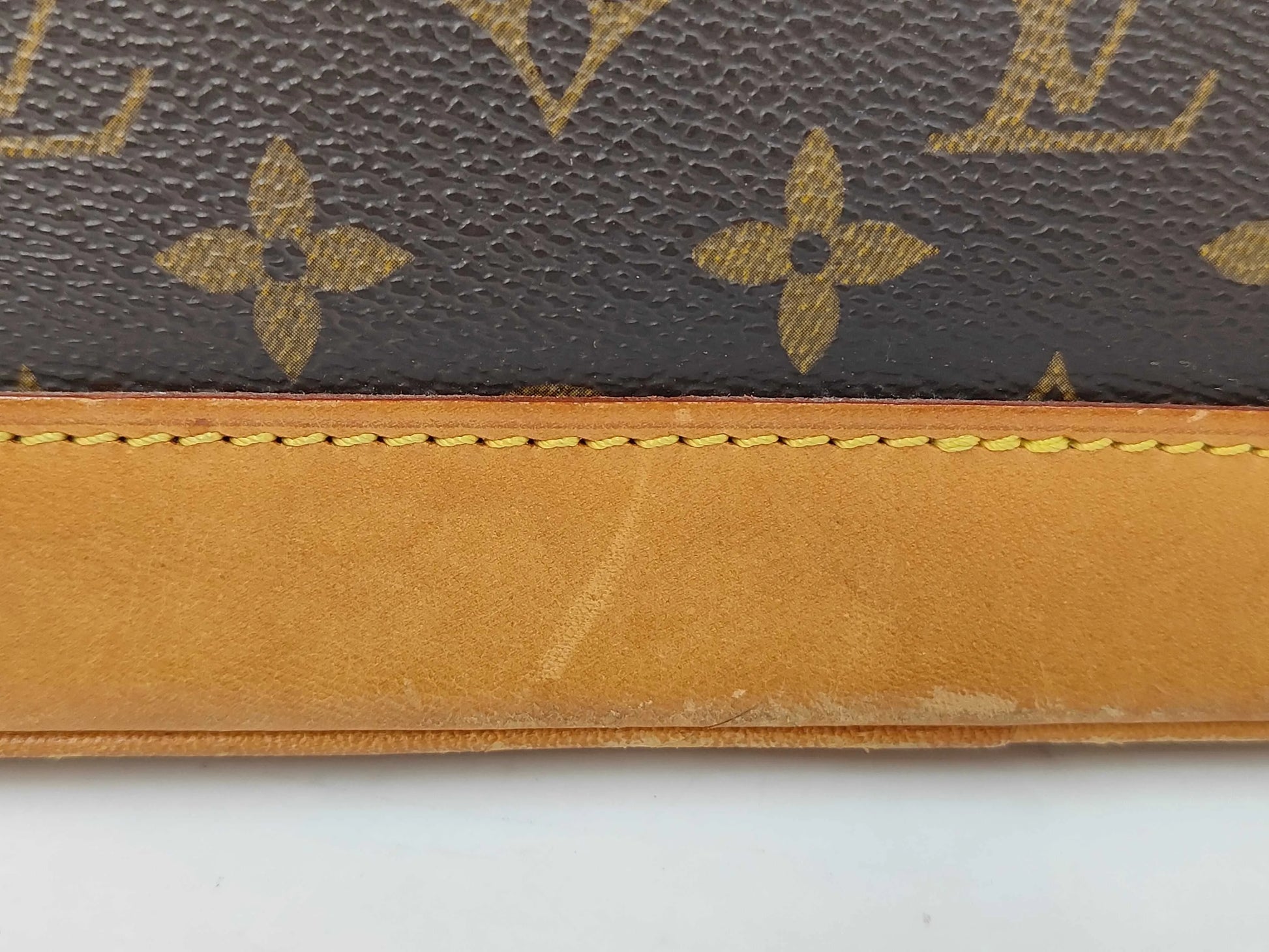 Louis Vuitton Alma Monogram, Brown, Canvas, Handbag
