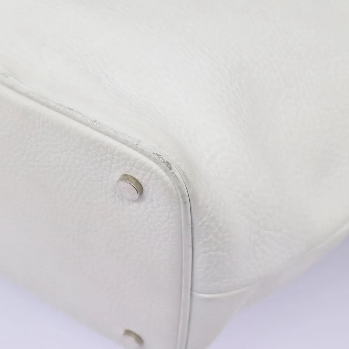 Burberry Vintage Leather, White, Leather, Shoulder Bag