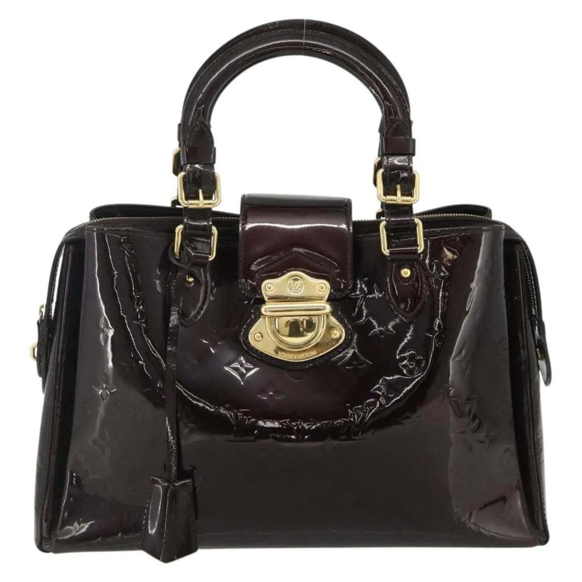 Louis Vuitton Melrose Avenue Monogram Vernis, Burgundy, Patent Leather, Handbag
