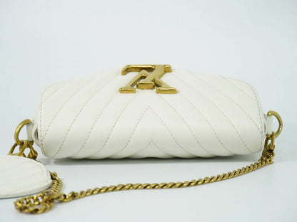 Louis Vuitton New Wave Multi Pochette Quilted Leather, White, Leather, Shoulder Bag